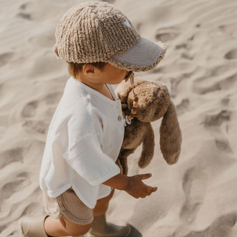 Casquette Love enfant beige Zakuw Ambiance 3