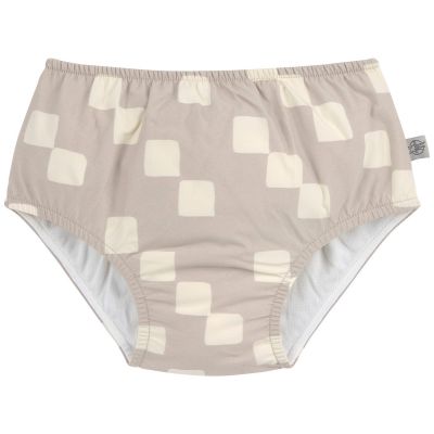 Maillot de bain couche Motif damier stone et sel (13-18 mois) Lässig 