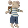 Souris Tricycle Grand frère Brun Maileg Produit 1