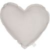 Coussin coeur gris (40 cm)  par Cotton&Sweets