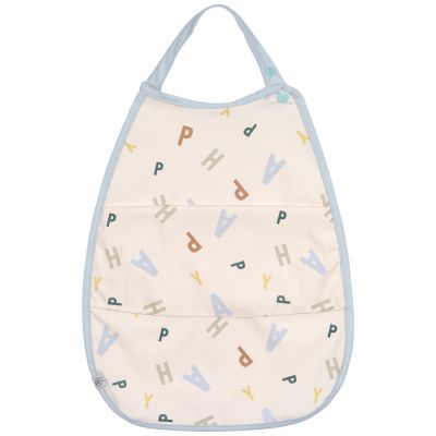 Bavoir Medium Drop avec poche Happy Fruits bleu Lässig 