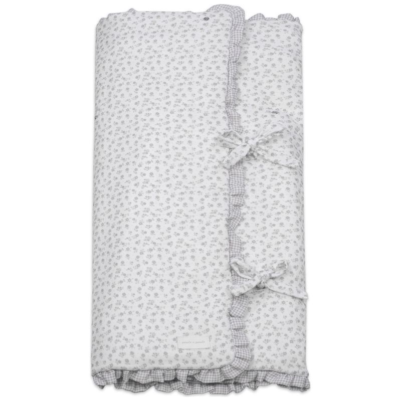 Nid d'ange et couverture Little Bloom Fleurs Gris (TOG 2,5) Pasito a pasito Produit 3