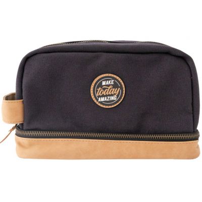 Trousse de toilette noire Make today amazing Mr. Wonderful