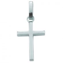 Croix carrée polie 14 x 10 mm (argent 925°)  par Premiers Bijoux