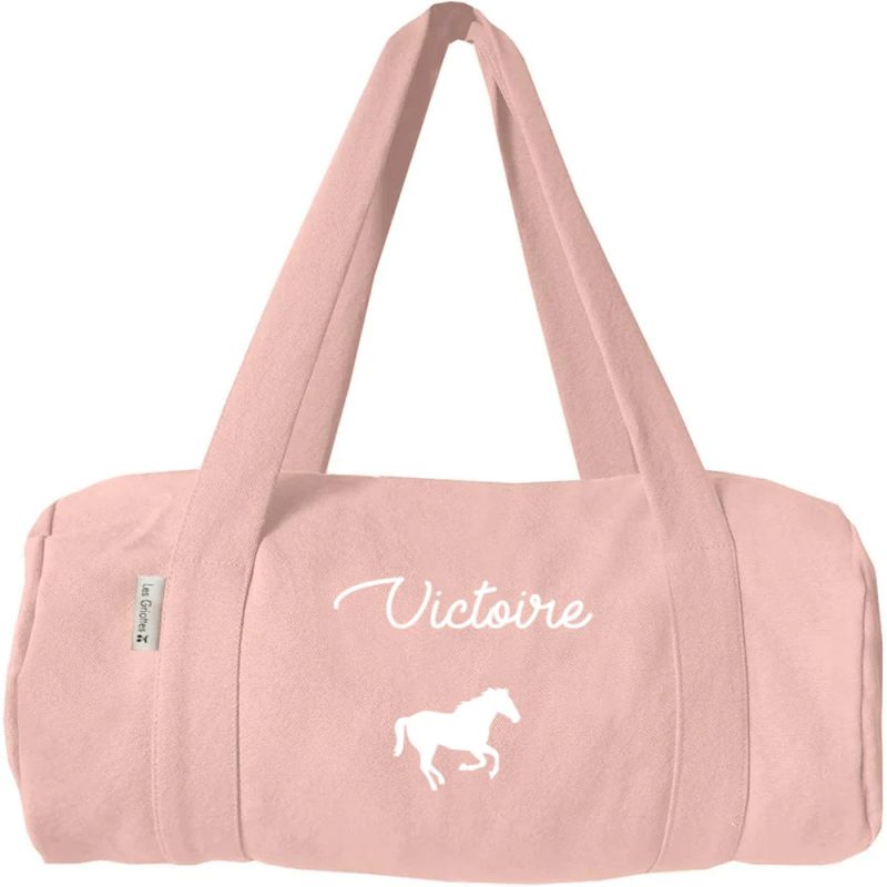 Sac de voyage enfant rose poudré (personnalisable) Les Griottes Produit 1 grande taille