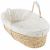 Variation Beige, blanc du produit Couffin veloudoux Bali, Moka & Snow de la marque Noukie's