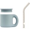 Tasse avec paille Jenna Sandy sea blue  par Liewood
