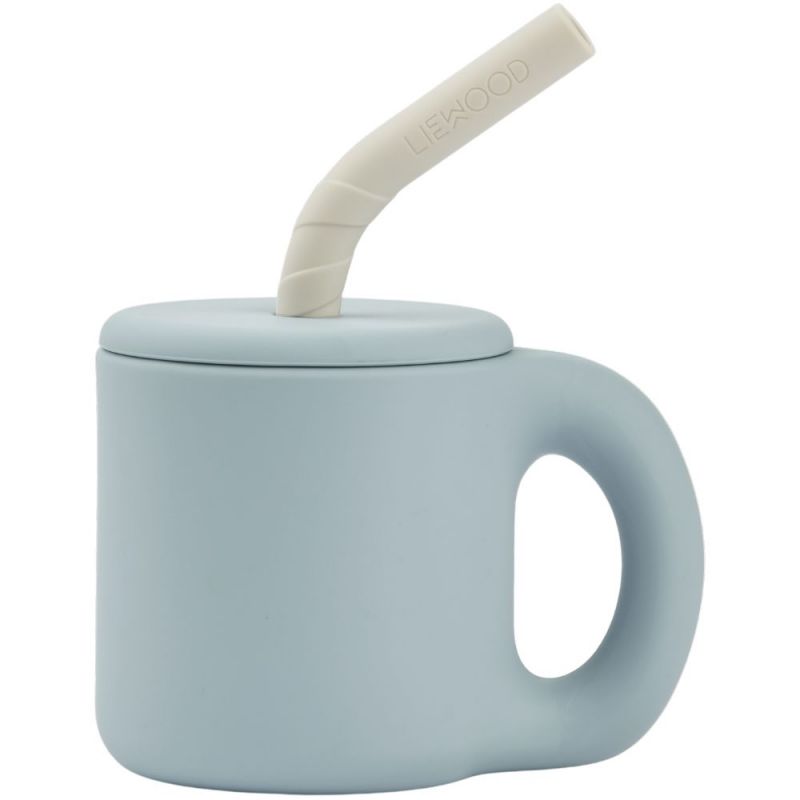 Tasse avec paille Jenna Sandy sea blue Liewood