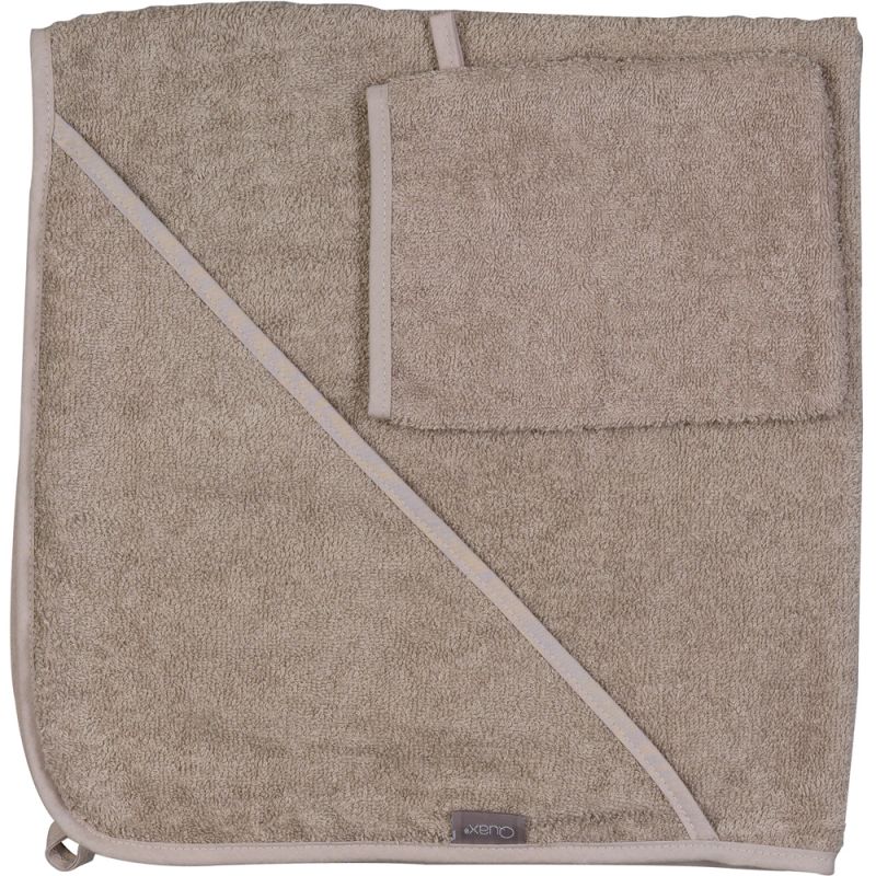 Cape de bain + gant Stone (75 x 75 cm) Quax