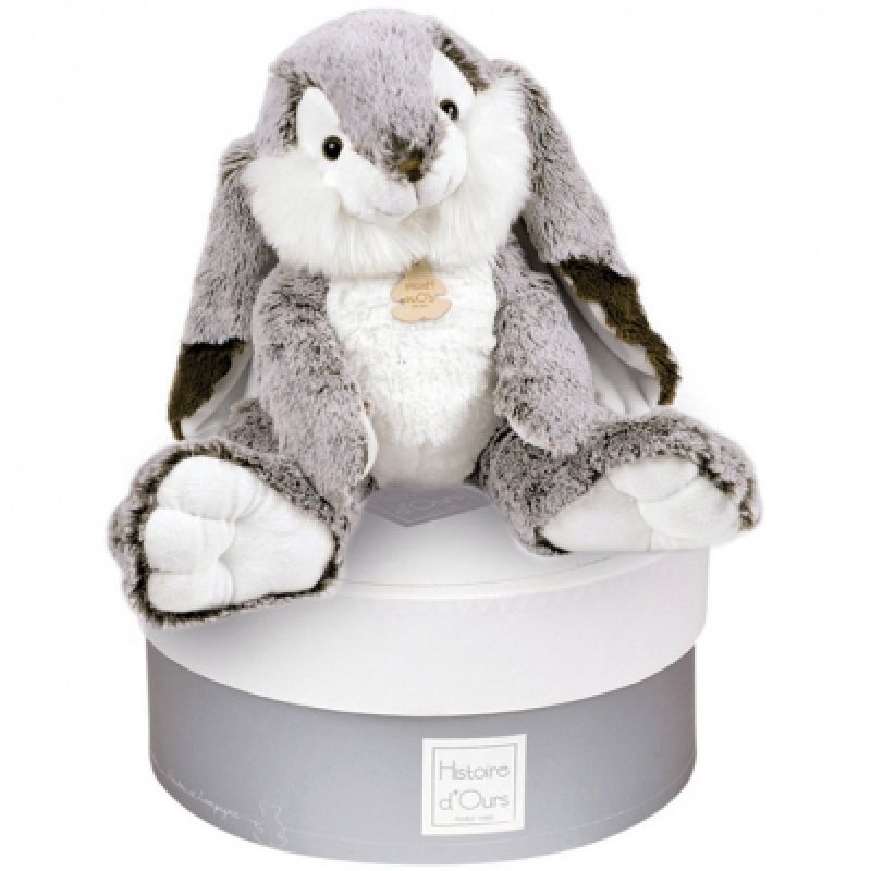 Coffret peluche Lapin marius (40 cm) Histoire d'Ours
