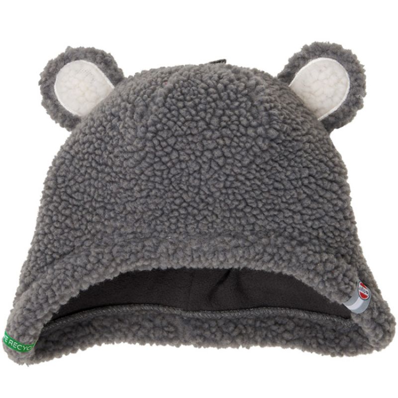 Bonnet hiver ours gris Teddy (3-6 mois) Lodger