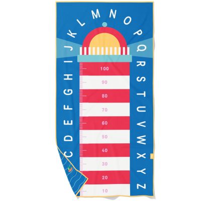 Serviette de plage 2 en 1 Phare Bleu (140 x 70 cm)