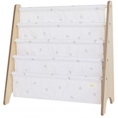 Bibliothèque en tissu recyclé Myrtilles taupe - 3 sprouts