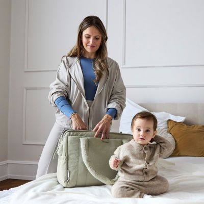 Sac à langer et week-end Yula menthe