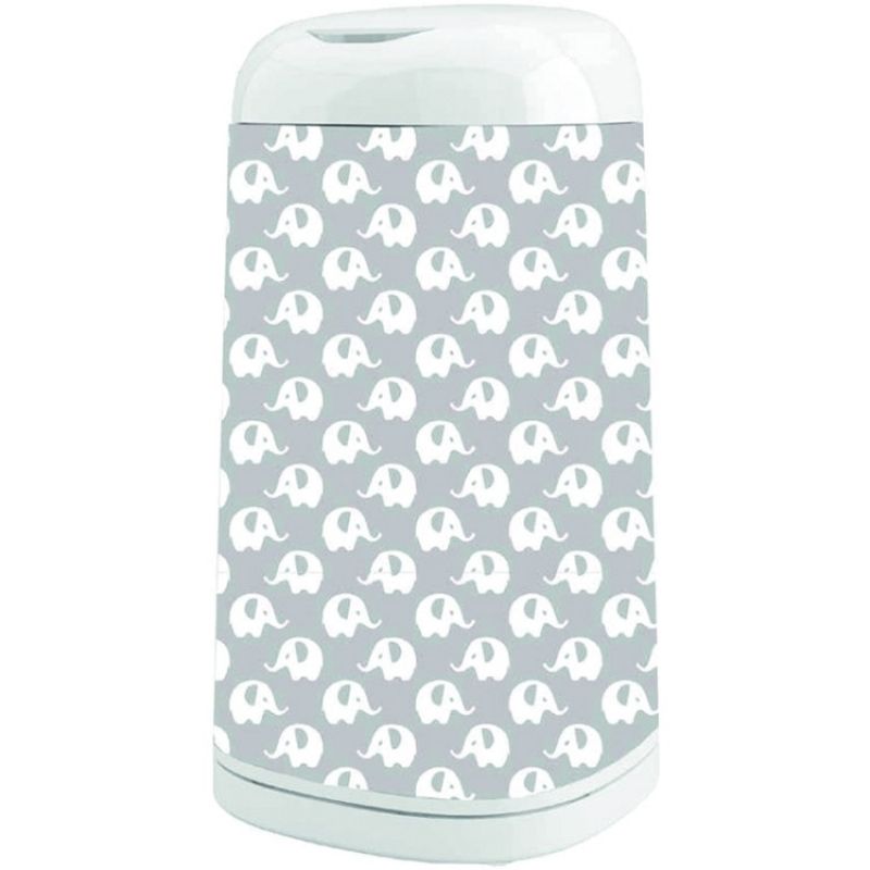 Housse décorative poubelle Dress Up Eléphants gris Angelcare Produit 1