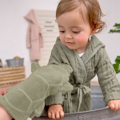 Gant de toilette bébé bio