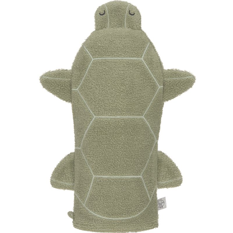 Gant de toilette en coton bio Tortue Lässig
