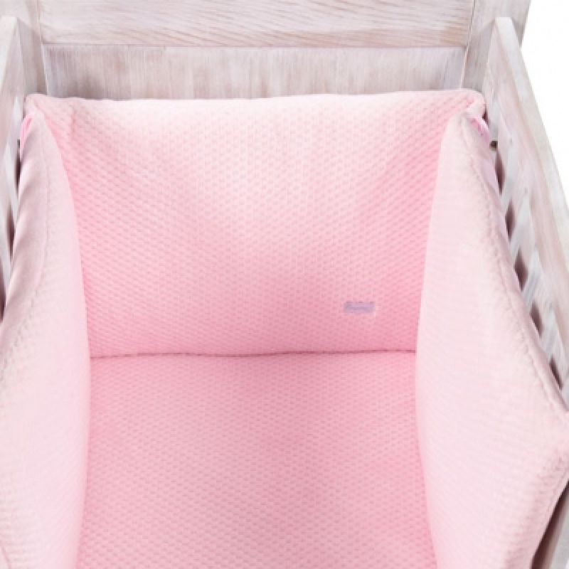 Tour de lit Beryl rose (pour lits 60 x 120 cm et 70 x 140 cm) Maison Nougatine