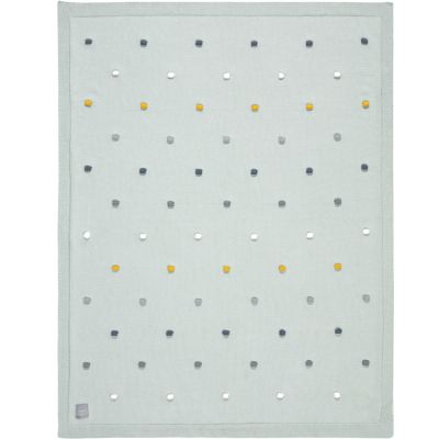 Couverture en coton bio Cozy Home Menthe clair (80 x 110 cm) Lässig