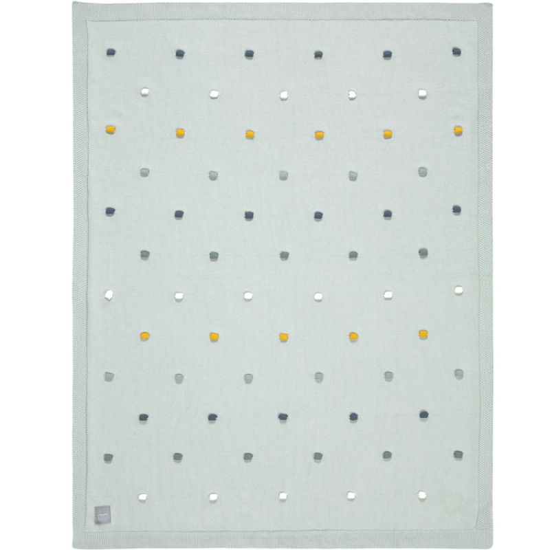 Couverture en coton bio Cozy Home Menthe clair (80 x 110 cm) Lässig