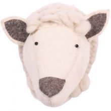 Trophée mouton Zoo blanc et marron  par Kids Depot