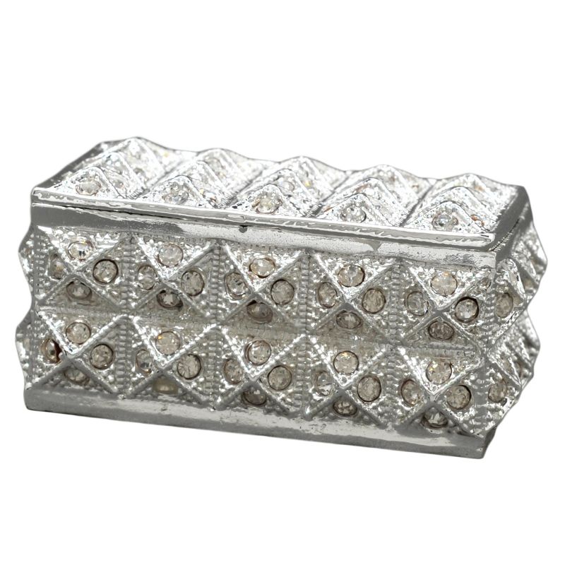 Petite boîte à bijoux ouvragée (métal argenté) Daniel Crégut
