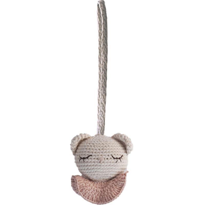 Jouet à suspendre Tiffani l'Ourson Rose (17 cm) Patti Oslo