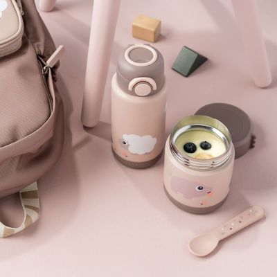 Boîte repas isotherme Tiny farm Rose (300 ml)