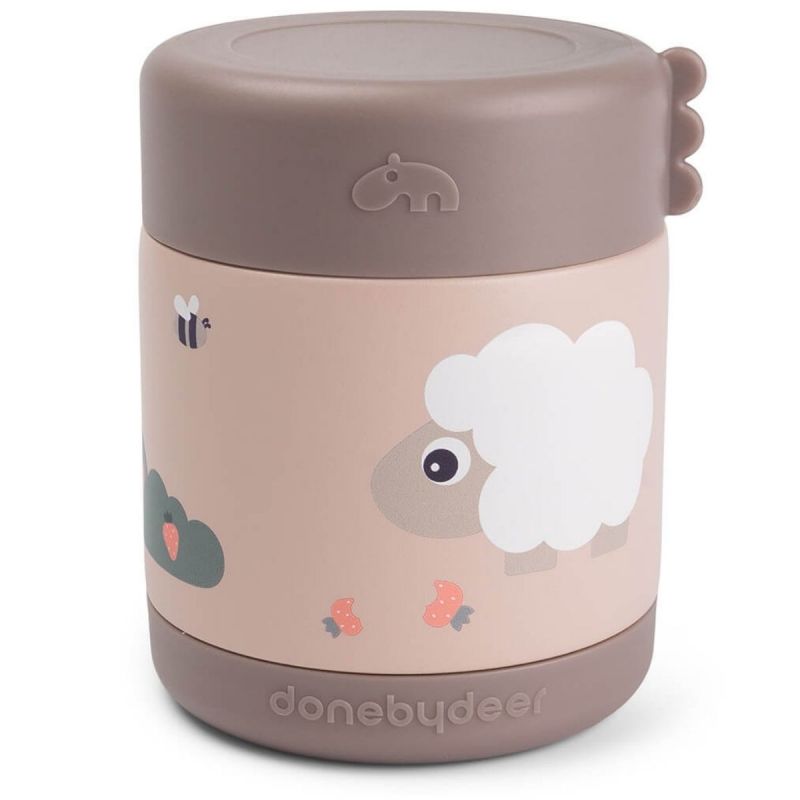 Boîte repas isotherme Tiny farm Rose (300 ml) Done by Deer Produit 1