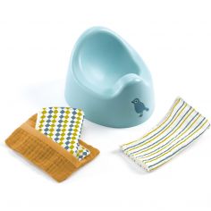 Set pot et lingettes Pomea pour poupée - Djeco