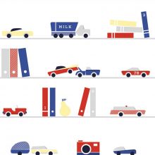 Papier peint intissé voitures et camions vintage (10 m)  par Lilipinso