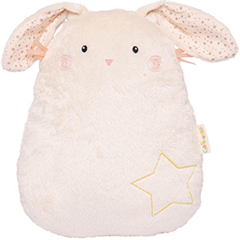 Coussin lapin lilou et Perlin (28 cm) Galipette