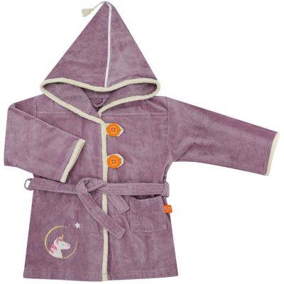 Peignoir licorne parme (2-4 ans)  par L'oiseau bateau