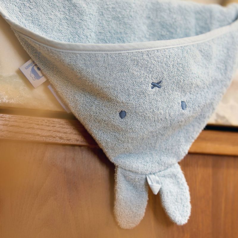 Cape de bain en éponge Miffy Cloudy Blue (75 x 75 cm) Jollein Ambiance 7
