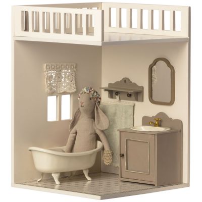 Pièce annexe Salle de bain Maison Miniature Lapins