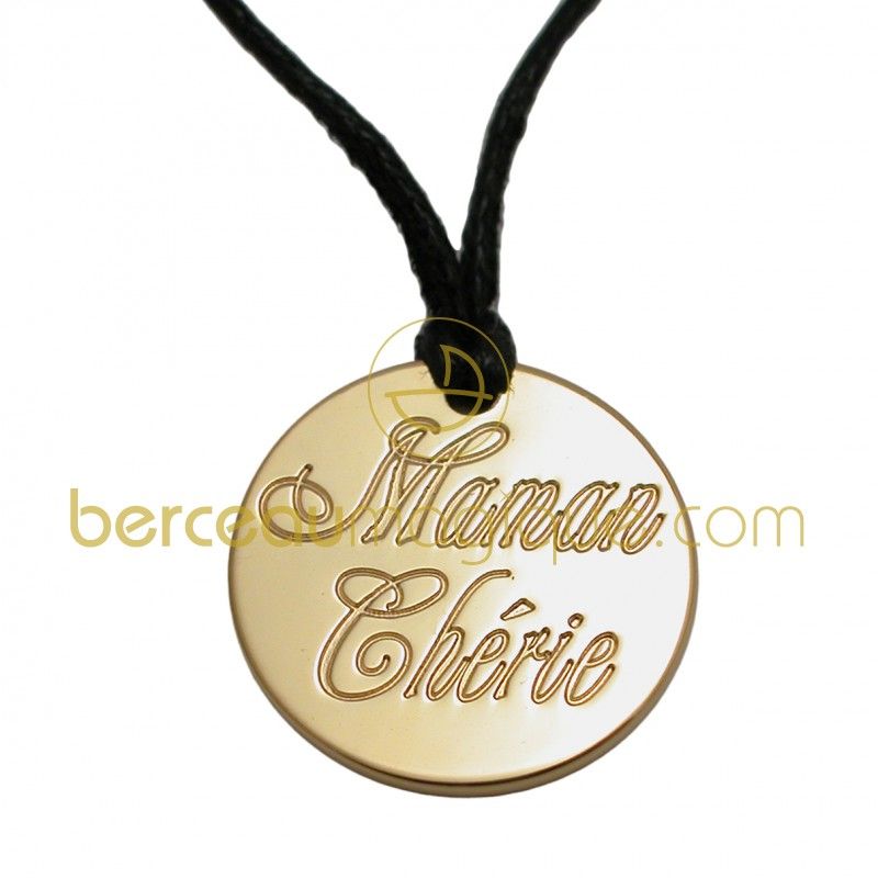 Collier cordon Maman chérie (Vermeil) 
