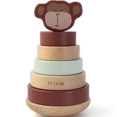 Tour à empiler en bois singe Mr. Monkey  par Trixie