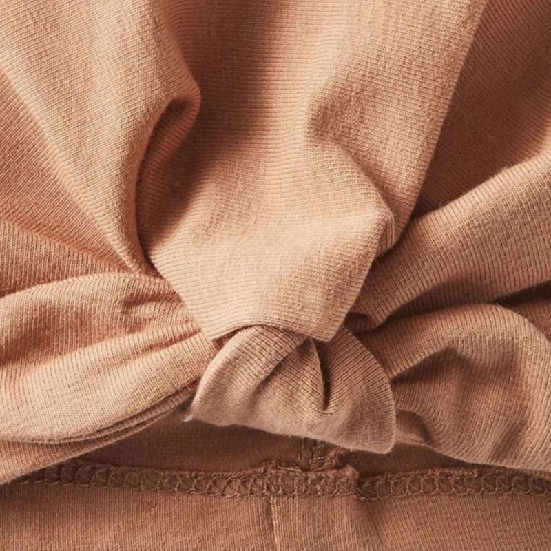 Bonnet de naissance noué cassonade BB & Co Produit 2