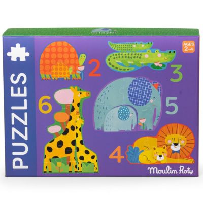 Puzzles évolutifs animaux Les Toupitis (20 pièces) Moulin Roty