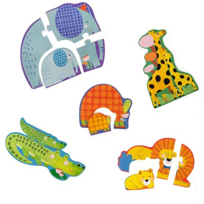 Puzzles évolutifs animaux Les Toupitis (20 pièces)