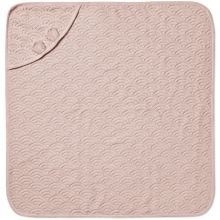 Cape de bain avec capuche oreilles vieux rose (80 x 80 cm)  par Cam Cam Copenhagen