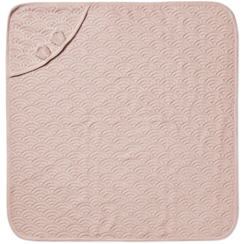 Cape de bain avec capuche oreilles vieux rose (80 x 80 cm) Cam Cam Copenhagen