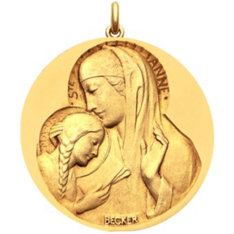Médaille Sainte Anne (or jaune 750°) Becker