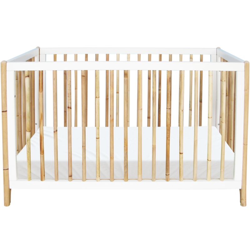 Pack duo lit bébé évolutif et côtés de lit Océane blanc neige (60 x 120 cm) Théo