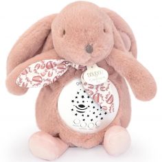 Veilleuse musicale projections d'étoiles rose (24 cm) - Doudou et Compagnie