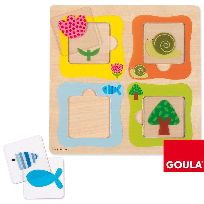 Puzzle escargot en transparence (8 pièces) Goula