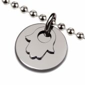 Collier sur chaîne boule I Believe Fatma (argent 925°)