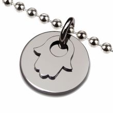 Collier sur chaîne boule I Believe Fatma (argent 925°)  par Mikado