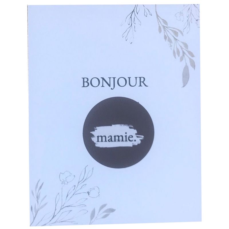 Carte annonce de grossesse à gratter Bonjour Mamie (8 x 10 cm) Les Boudeurs