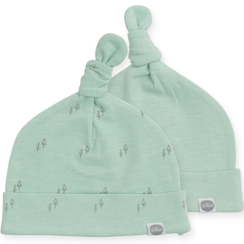 Lot de 2 bonnets Forest vert (0-6 mois) Jollein